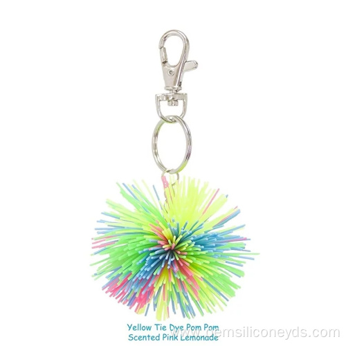 China Scented Soft Silicone Keyring for Bags Accessories Factory